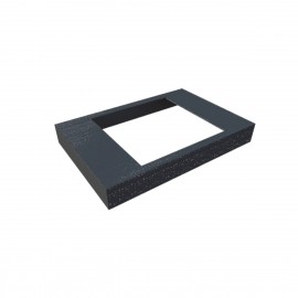 Inel de mascare stalp de gard, 70x70 mm, gri antracit