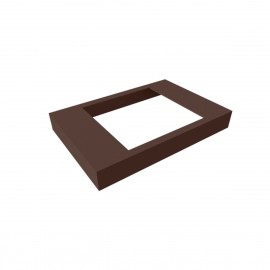 Inel de mascare stalp de gard, 70x70 mm, maro