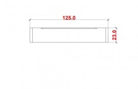 Inel de mascare stalp de gard, 90x90 mm, maro
