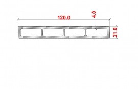 Placă de gard din WPC, 120 x 21 mm Gri Antracit