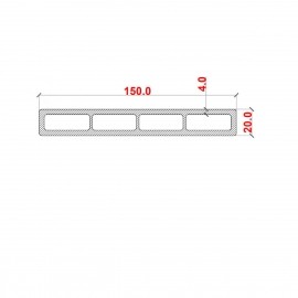 Placă de gard din WPC, 150 x 20 mm Maro